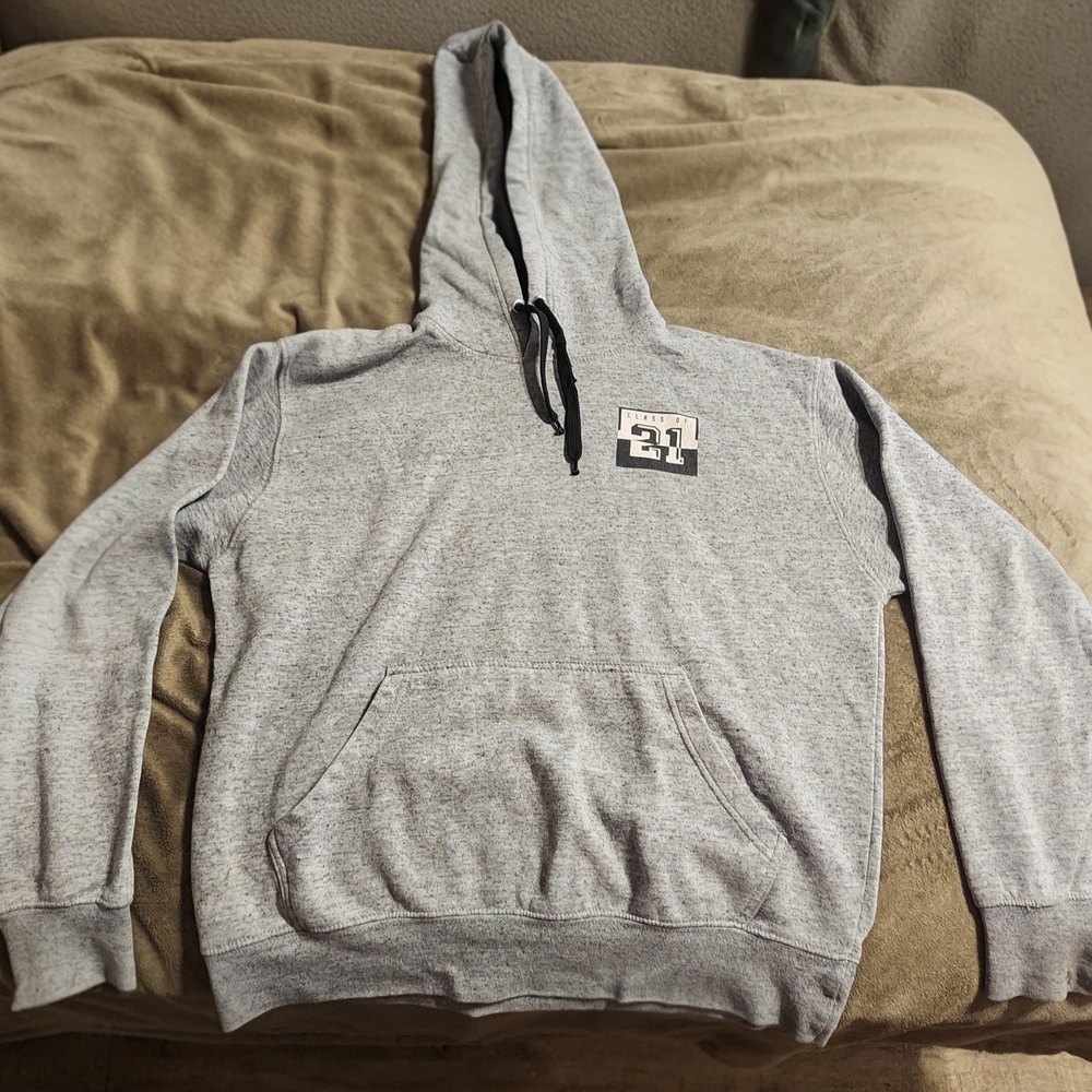 Hereff Jones Class Of 21 Gray Hoodie with Front Pocket